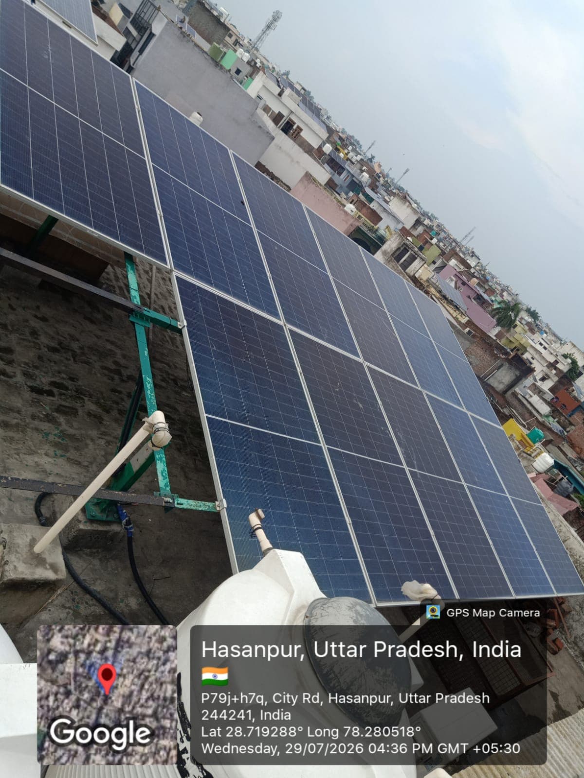 Commercial solar project for Arvind Kumar Agarwal, 8 kW