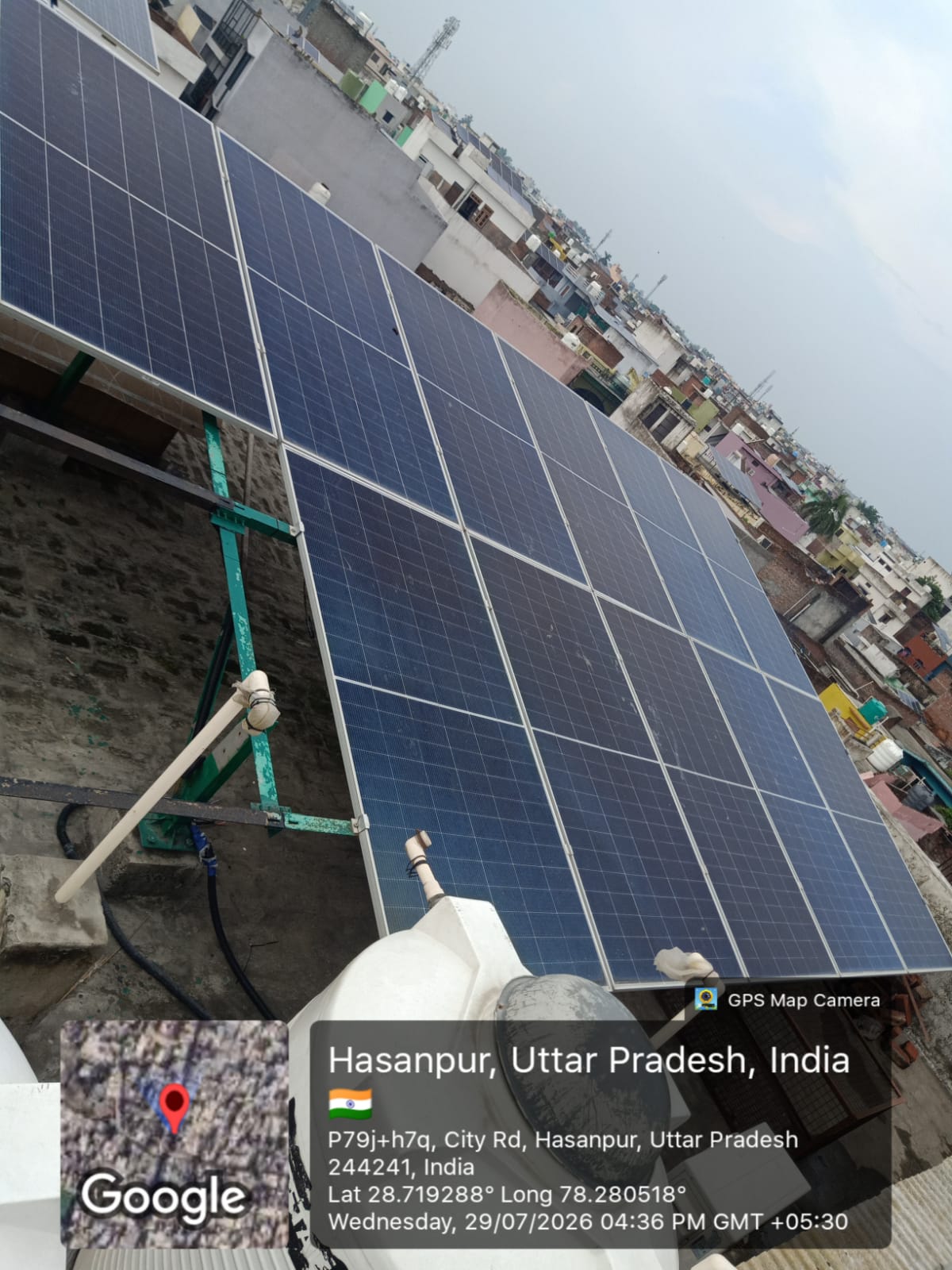 Commercial solar project for Arvind Kumar Agarwal, 8 kW