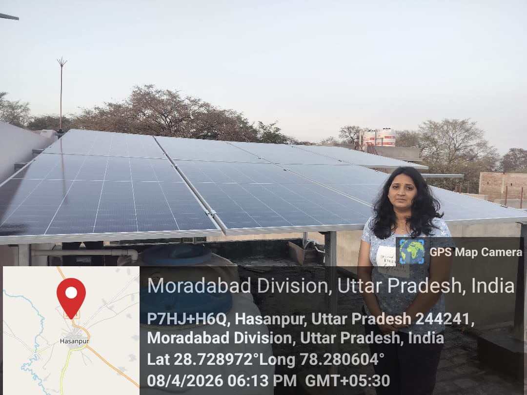 Residential solar project for Akanksha Saxena, 4 kW (OnGrid)