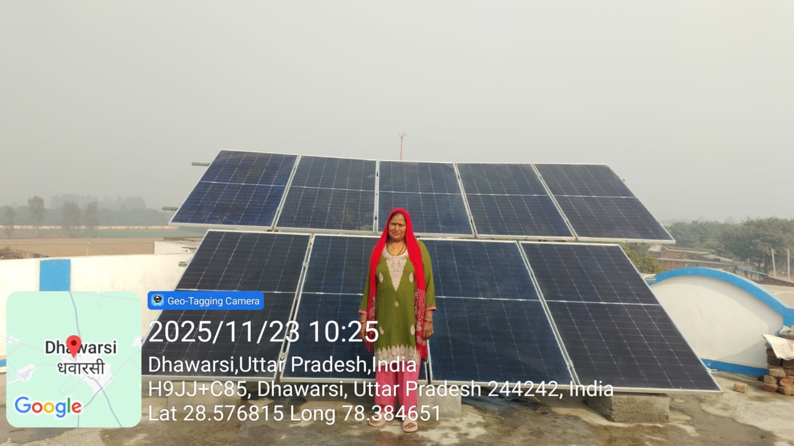 Residential solar project for Shakuntala Devi, 5 kW (PM Surya Ghar)